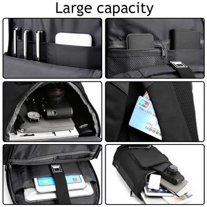 Anti Theft Water Resistant Computer <b>Backpack</b> <b>Large</b> Capacity Custom 16 Inch Oxford School USB Charging Port Laptop <b>Backpack</b> - Product Image 4