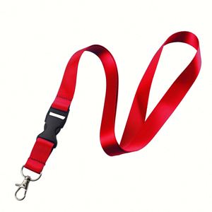 Custom Eco-Friendly Durable Washable <b>Polyester</b> <b>Lanyard</b> Hook Breakaway Strap Thermal Transfer Printed for Business ID Badge - Product Image 2