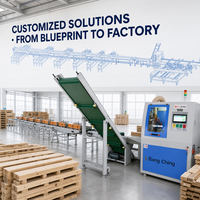 Scie à bois à alimentation par poussée CNC durable à longue durée de vie, coupe transversale haute vitesse, certifiée CE pour la fabrication de palettes