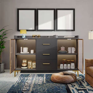 Meuble de salle à manger pliable en contreplaqué pour salon et cuisine, avec rangement mural intégré - Product Image 1