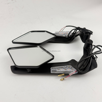 Rétroviseur de moto WANOU, rétroviseur universel pour moto de rue, rétroviseur latéral réglable, scooter, rétroviseur rotatif pour trajets quotidiens