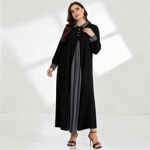 Robe Abaya de Luxe en Polyester de Style Moyen-Orient pour Femmes Musulmanes Fournisseur en Gros Personnalisé ODM - Product Image 4
