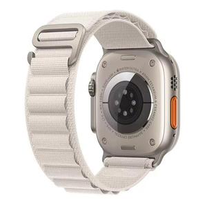 Nuovo Cinturino in Nylon per Apple <span class=keywords><strong>Watch</strong></span> <span class=keywords><strong>Ultra</strong></span> 49mm 45mm 44mm 40mm 41mm 42mm, Bracciale a Fascia per iWatch Serie 9 8 SE 7 6 5 4 3 - Product Image 2