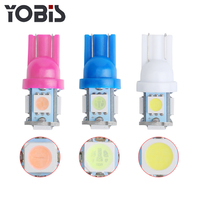 Yobis Low quantité minimale de commande 194 168 5050 5 SMD Auto Super lumineux voiture cale lampe ampoule T10 LED ampoule avec 7 couleurs disponibles