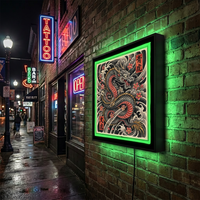 Boîte à lumière LED 3D personnalisée signalisation étanche cadre en aluminium acier acrylique boîte à lumière publicitaire pour extérieur intérieur affichage de magasin