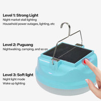 Lanterne de camping solaire LED USB rechargeable Everstar Mini lampe de poche suspendue portable pour les activités de plein air