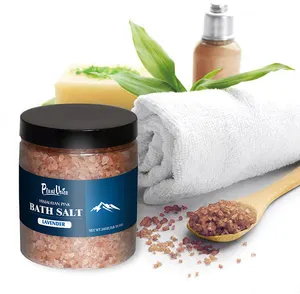 Oem Label Pribadi Spa Relaksasi Noro Oatmeal Onsen Garam Mandi Scrub Berwarna Vegan Alami Garam Laut Himalaya