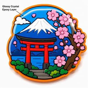 Lot de 4 aimants de réfrigérateur en PVC sur le thème des monuments mondiaux (USA, <span class=keywords><strong>France</strong></span>, Japon, Royaume-Uni), aimants de voyage 3D de dessin animé, collection de cadeaux touristiques - Product Image 5