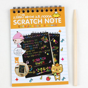 الأطفال اللوحة رسمت باليد خدش اللوحة DIY ورق الحرف الرسم التعليمي اللعب في هذه اللوحة - Product Image 3