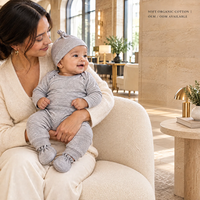 Fabricant d'ensembles de vêtements pour bébés, 7 pièces, vêtements pour nouveau-nés en coton biologique, logo personnalisé, OEM ODM, vente en gros pour les marques en ligne