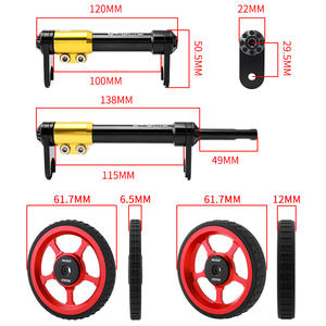 MUQZI Vélo pliant personnalisé en alliage d'aluminium Easywheel 61.7mm Easy Wheel avec <span class=keywords><strong>tige</strong></span> d'extension - Product Image 3