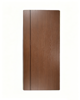 Porte intérieure en bois massif en noyer insonorisée et écologique, étanche, en WPC, pour appartement de luxe et chambre d'hôtel