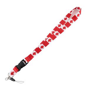 Herstellerangepasste Nationalflaggen-Handyschlaufe ID-Schlüsselband Ausweishalter Schlüsselband Schulband Polyester-Schlüsselband - Product Image 5