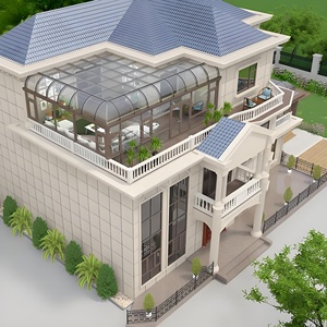 <span class=keywords><strong>Solarium</strong></span> en verre aluminium blanc pour la maison bureau hôtel villa entrepôt espaces extérieurs-pour l'hiver jardin construction véranda - Product Image 1