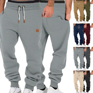 <span class=keywords><strong>Pantaloni</strong></span> Sportivi Casual da <span class=keywords><strong>Uomo</strong></span> <span class=keywords><strong>in</strong></span> Poliestere Felpato, Tinta Unita, Trendy, Primavera Autunno, Stile Europeo Transfrontaliero - Product Image 2