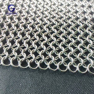 Rete decorativa ad anello saldato 316 in acciaio inox foglio di maglia per tenda Hotel cappa di maglia - Product Image 5