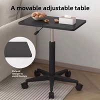 Bureau de travail réglable en hauteur sur roulettes pour la maison, table mobile pour chambre à coucher, ordinateur, étude des enfants et usage professionnel