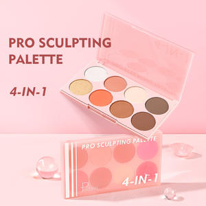 Palette de fards à paupières minéraux scintillants imperméables de haute qualité à 8 couleurs, blush, multi-palette, palette de <span class=keywords><strong>maquillage</strong></span> personnalisée 4 <span class=keywords><strong>en</strong></span> 1 - Product Image 4