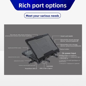 Intel Core i7 13inch hoàn toàn gia cố gồ ghề máy tính xách tay IP66 Máy tính công nghiệp kinh doanh sử dụng màn hình kép <span class=keywords><strong>Windows</strong></span> <span class=keywords><strong>10</strong></span> <span class=keywords><strong>New</strong></span> Tiếng Anh - Product Image 4