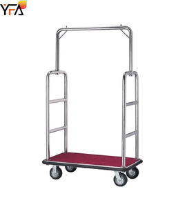 Luxe lobby bagagewagen titanium goud multifunctionele vogelkooi bagage transportkar bellman hotel bagagewagen - Product Image 5