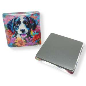 Aimant de réfrigérateur en verre cristal transparent, impression personnalisée à bas prix, décoration d'intérieur magnifique - Product Image 6