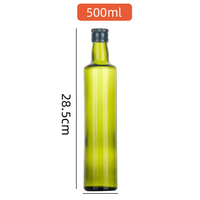 Nouveau design Mini bouteille d'huile d'olive en verre 50ML à 1000ML bouteilles d'huile en verre ambré tailles variées pour un usage domestique