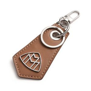 Monedero de cuero auténtico con llavero metálico de marca de coche para tienda 4S - Product Image 5