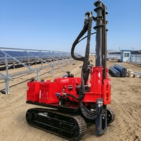 Foreuse hydraulique DTH sur chenilles solaire TZ670, couple de 11200 Nm, capacité de montée de 30 degrés, 6 m, pour le désert, télécommandée