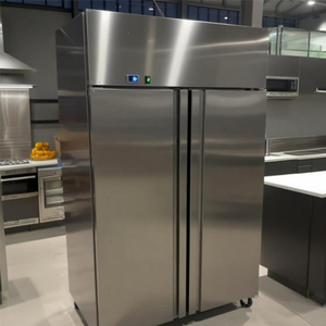 Congélateur vertical commercial de haute qualité à double porte en acier inoxydable pour supermarché et cuisine - Product Image 6