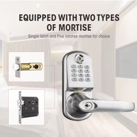 Serrure numérique sans fil Locstar Ls-8015 Z-Wave, fréquence Z-Wave 908,42 MHz 868,42 MHz pour l'automatisation domestique