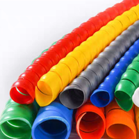 Fundas Protectoras de Cables en Espiral de Color Personalizado, Moldeadas por Soplado en PVC, Resistentes al Agua, para Uso Industrial