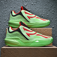 Nouvelle conception de chaussures de basket-ball de luxe pour hommes, à lacets, avec empeigne en mesh, semelle intermédiaire en TPU EVA, antidérapantes, tendance et confortables