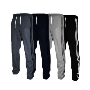 Pantalon en molleton mélangé pour homme, coupe décontractée, tissu riche en coton, taille élastique, confortable, grandes tailles incluses, idéal pour la détente quotidienne - Product Image 5