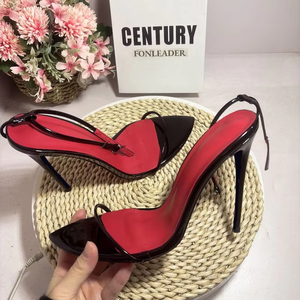 Tacones de Moda de 10CM 12CM con Plantilla Roja para Damas, Zapatos de Tacón Alto Finos y Elegantes para Mujer - Product Image 2