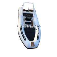 Bateau pneumatique rigide à rames de 16 pieds en Hypalon avec coque en fibre de verre, plancher pliant et échelle – Vente chaude en Europe