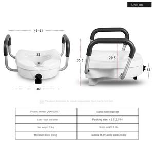 Toilet Duduk Tinggi untuk Lansia dan Ibu Hamil Sandaran Tangan yang Dapat Dilepas untuk Perawatan Rehabilitasi Peralatan Keamanan Kamar Mandi - Product Image 4