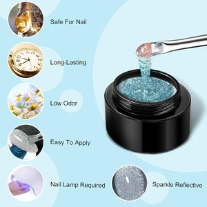 Gel UV para Uñas 2026, Gel de Alta Brillo con Diamantes, Venta Directa de Fábrica, Gel de Diamantes OEM - Product Image 3