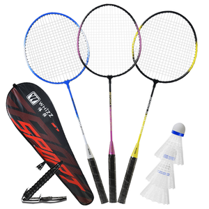 Ensemble de raquettes de <span class=keywords><strong>Badminton</strong></span> professionnelles en alliage de fer Shettle Double raquette bon marché pour hommes et femmes équipement de <span class=keywords><strong>Badminton</strong></span> résistant - Product Image 1