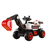 Excavatrice Jouet Électrique Télécommandée pour Enfants, Matériaux Écologiques, Modèle Grand Format à Conduire, pour 2-4 Ans, Véhicule de Construction