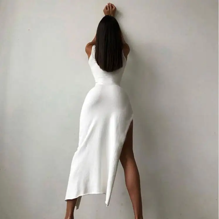 कैज़ुअल महिला ड्रेस बिना आस्तीन का सॉलिड कलर महिला फ़ॉल न्यू अराइवल्स 2022 गो आउट ड्रेस