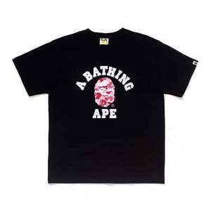 เสื้อยืดลายพิมพ์ Letter Printing Bathing Ape รุ่น 1:1 คุณภาพสูง เสื้อยืดแฟชั่นดีไซน์เนอร์ผู้ชาย เสื้อยืด Bapees พิมพ์ลายทันสมัย - Product Image 3