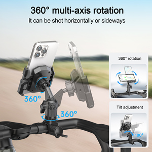 ที่วางโทรศัพท์มือถือแบบยืดหยุ่นปรับระดับได้สำหรับจักรยานเสือหมอบและจักรยานเสือภูเขา ป้องกันการสั่นสะเทือน ใช้สำหรับนำทางได้ - Product Image 4