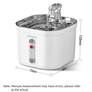 Fontanella d'<span class=keywords><strong>Acqua</strong></span> Automatica per Gatti in Acciaio Inox, Elegante e con Flusso Continuo, Adatta anche per Uccelli - Product Image 6