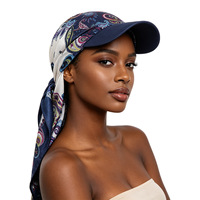 Casquette de baseball en satin imprimé pour femme, foulard Paisley, chapeau pare-soleil, accessoire de mode pour voyage en extérieur