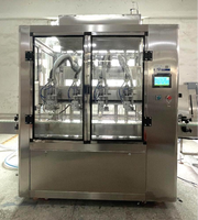 Machine automatique électrique à 2-8 buses, 70 BPM, précision <0,5 % pour bouteilles de 200 ml de boissons, gel, confiture, détergent, shampoing, savon, lotion