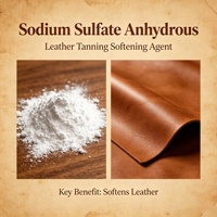 Sulfate de sodium anhydre de haute pureté de la marque Maoxing, prix par tonne pour l'agent de ramollissement du cuir
