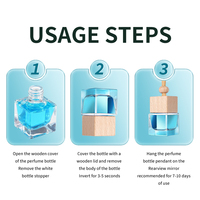 Diffuseur de parfum pour voiture, vente chaude, 8 ml, parfum pour voiture automatique, pendentif, flacons en verre avec bouchons en bois, cordon suspendu, diffuseur de parfum pour voiture