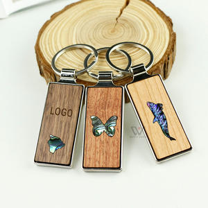 Porte-clés en bois motif vague océanique pour clés <span class=keywords><strong>de</strong></span> voiture - Breloque <span class=keywords><strong>de</strong></span> sac pour sacs à main, photos personnalisées, cadeau pour femmes, filles et hommes - Product Image 2