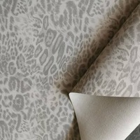 Feuille de PVC écologique de 0,5 mm à imprimé léopard, simili cuir pour emballages, couvertures de carnets, étuis de téléphone, sacs