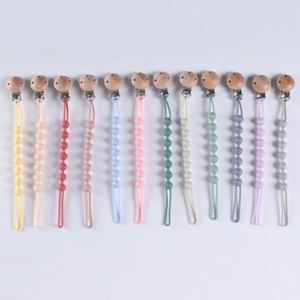 <b>Silicone</b> Pacifier Clip with Bear <b>Beads</b> | Party & Festival Favors & Gifts - Product Image 1